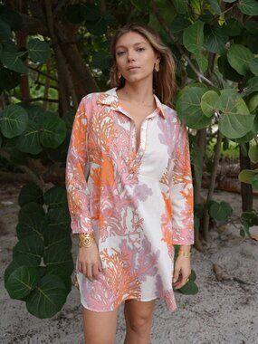 Debbie Katz Dune Cotto Tunica Cover Up Dress